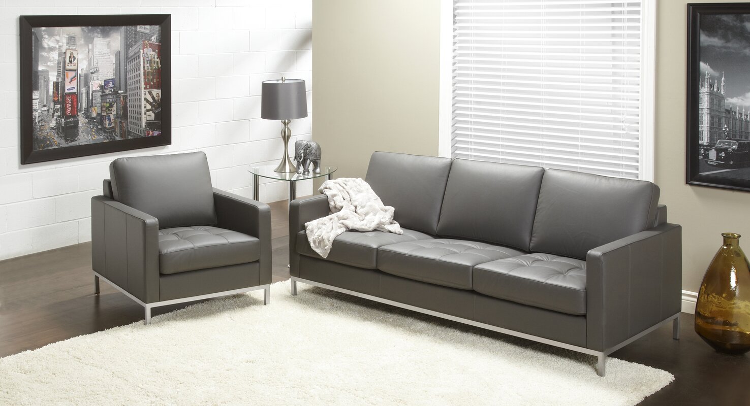 244 series regency leather sofa